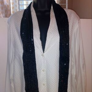 Black Sequence Scarf/Belt v